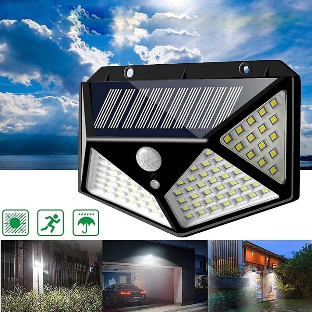 100 Led Motion Sensor Solar Light Home & Kitchen
