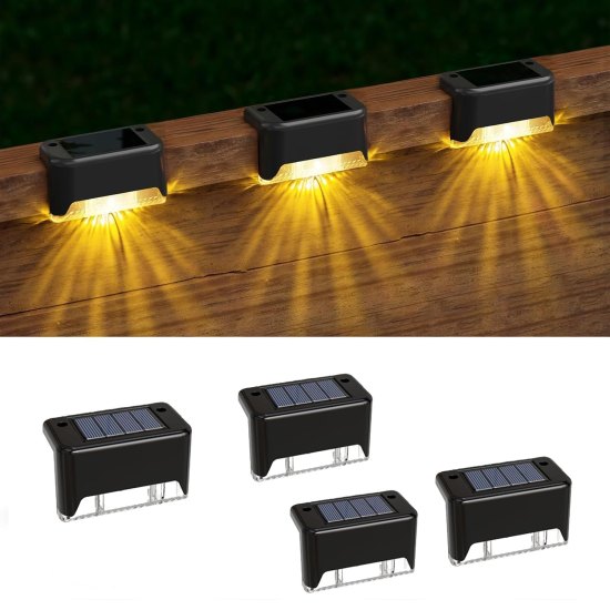 4 pcs Solar Step Light Outdoor
