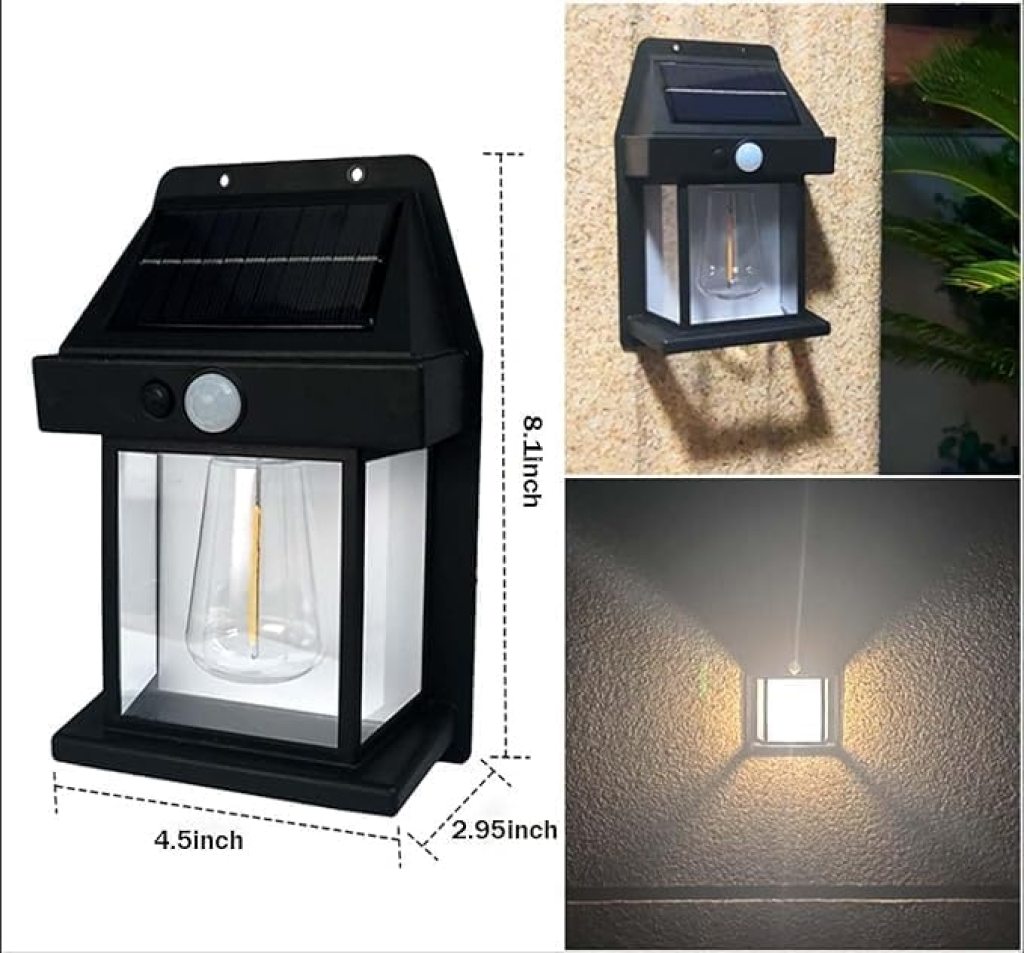 Solar Wall Bulb Lamp Outdoor
