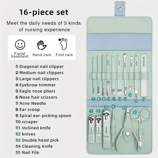 16 in 1 Manicure Set Nail Cutter Personal Care