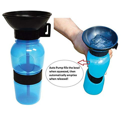 Pet Sipper Portable Aqua Fresh Water Pump Bowl Bottle Mug Cup for Pet