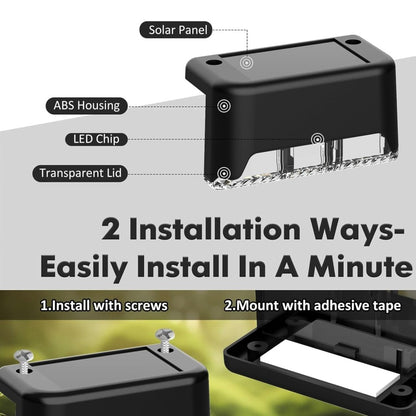 4 pcs Solar Step Light Outdoor