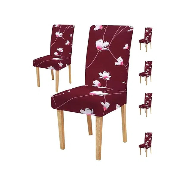 Floral Printed Dining Chair Covers Set of 2